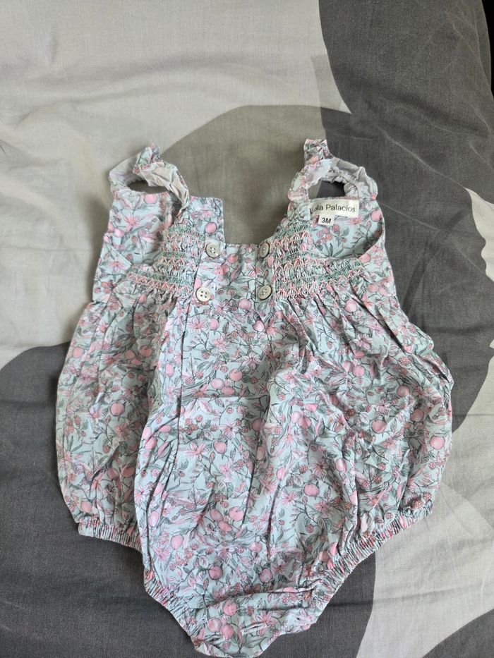 Lot grenouillère été bébé fille 3 mois - photo numéro 3