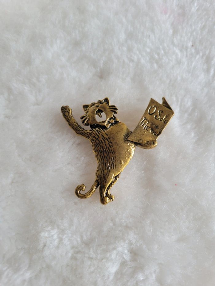 Broche / pendentif chat chanteur - photo numéro 4