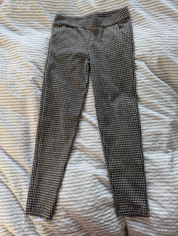 Pantalon habillé à carreaux noir et blanc - taille 6-7 ans