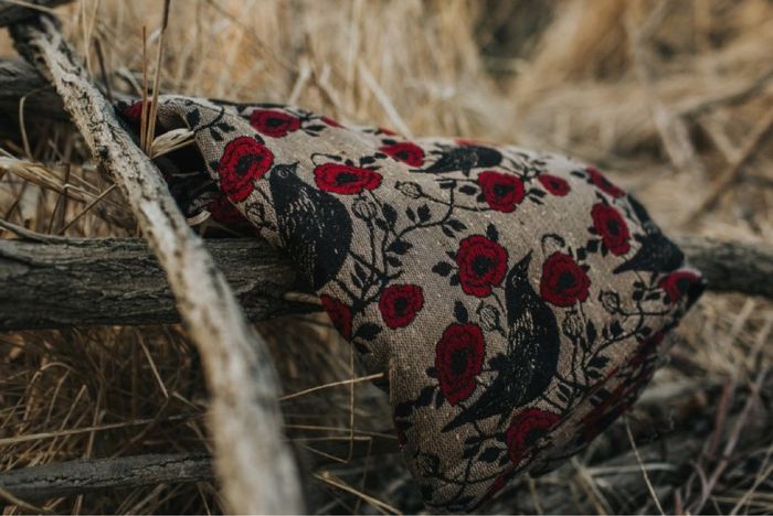 Portage sling ringsling de la marque Wildslings Le Temps des Cerises Chemin de terre - photo numéro 3