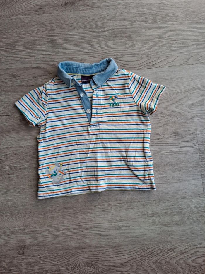 Ensemble salopette et chemise garçon 6 mois - photo numéro 3