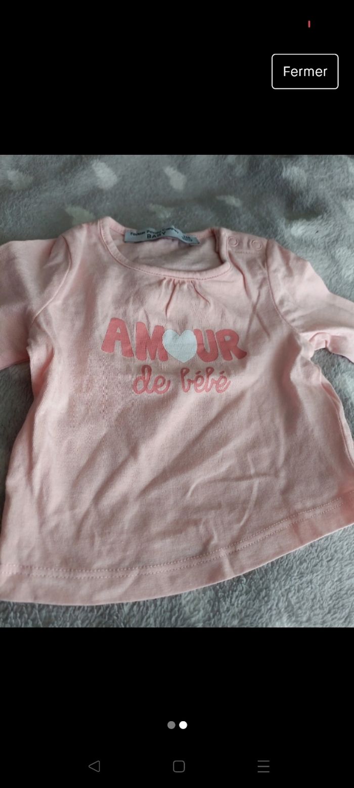 T-shirt manche longue 3mois - photo numéro 2