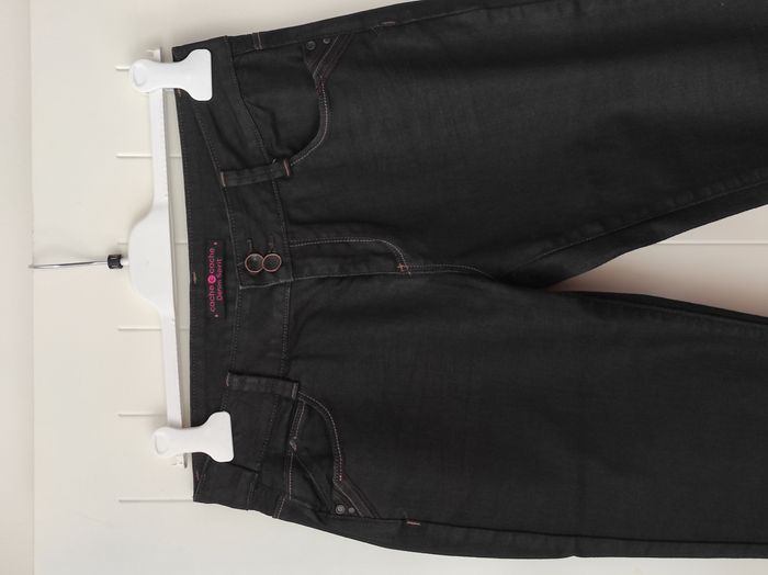 Jean femme coupe droite – Taille 38 – Noir - photo numéro 2