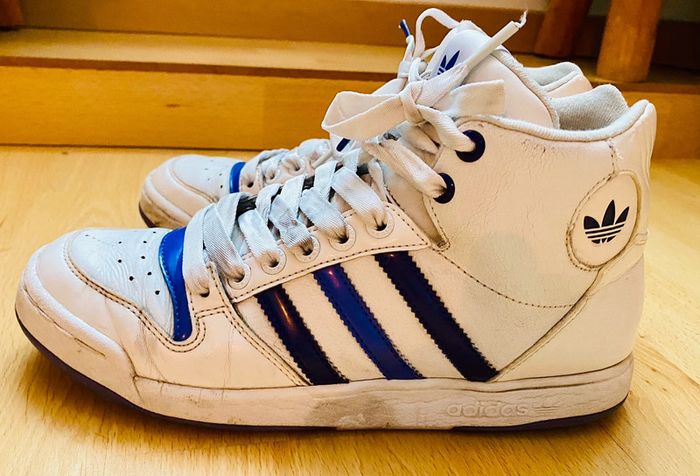 Adidas vintage violet et blanc - photo numéro 3