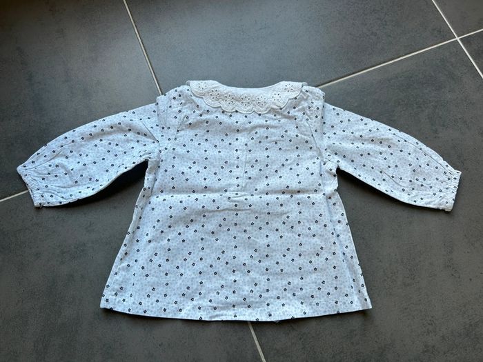 Blouse tunique chemisier fleuri avec col dentelle bébé fille Kiabi - photo numéro 7