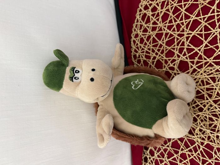 Peluche TORTUE beige vert marron - Althans club - photo numéro 5