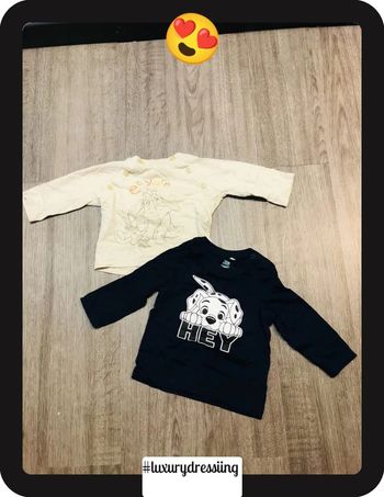 Lot 2 t-shirts pour bébé taille 9mois  neuf  Disney  🧸
