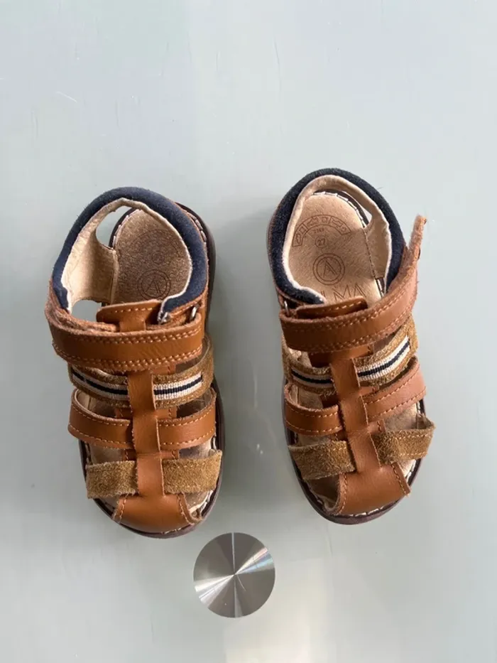 Sandales marron/beige - photo numéro 2