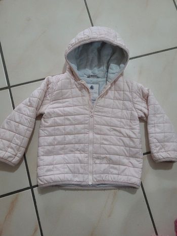 Doudoune matelassée rose pâle Petit Bateau