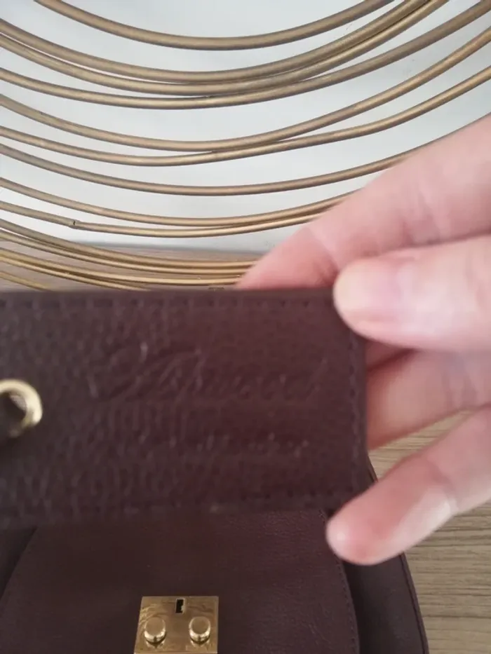 Sac à main en cuir Ashwood bordeaux - photo numéro 3