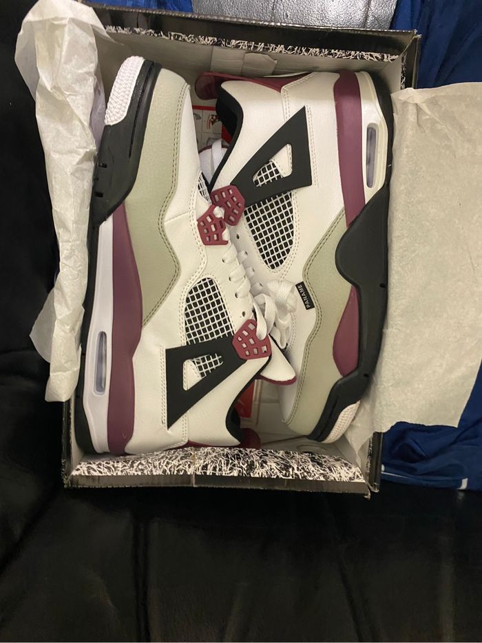Paris Saint-Germain x Air Jordan 4 Retro Bordeaux - taille 45 - photo numéro 3