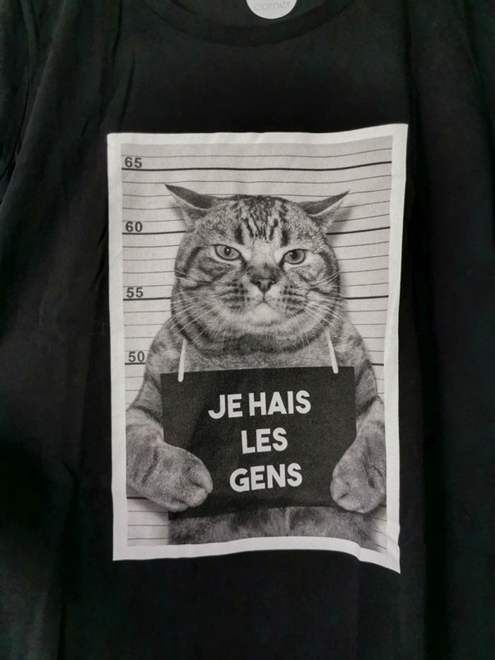 T-shirt "Je hais les gens" - photo numéro 2