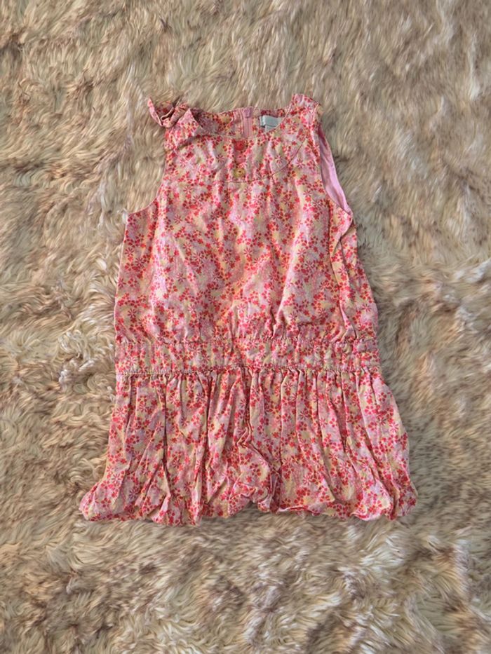 Robe fleuri rose obaïbi 18 mois