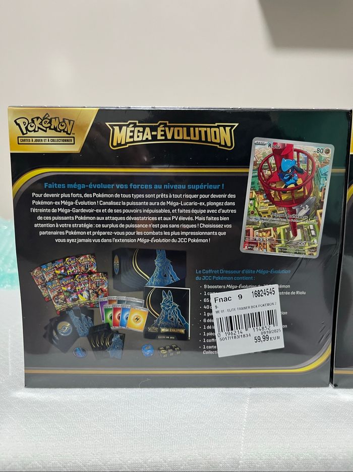 Pokemon ETB Méga-Évolution Lucario et Gardevoir - photo numéro 5