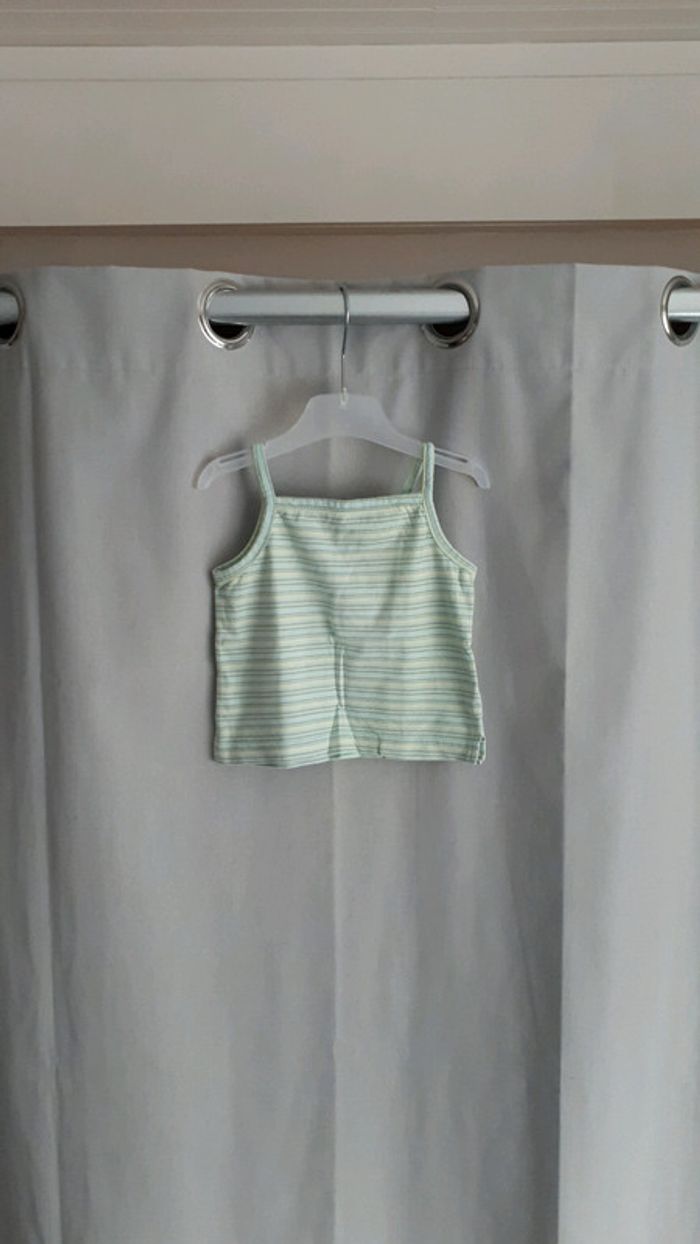Top vert et bleu fille 12mois Baby wapi