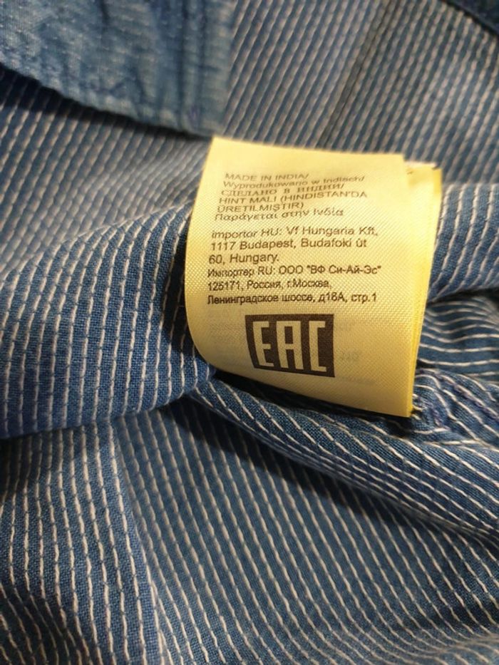 Chemise à fines rayures homme Lee S bleu/blanc - photo numéro 5