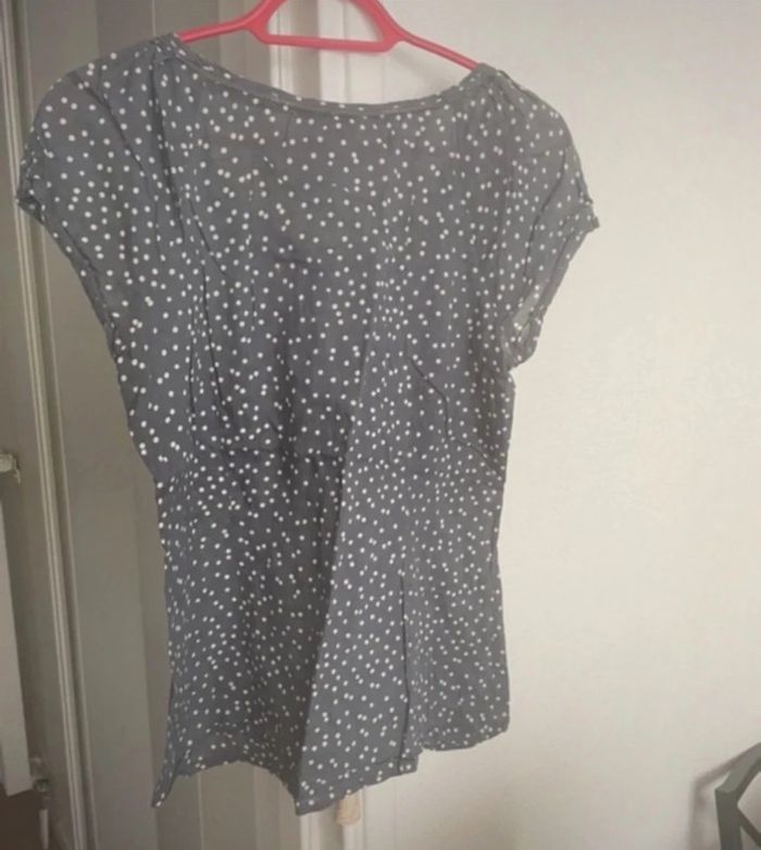 T-shirt à pois en coton Monsoon - photo numéro 2