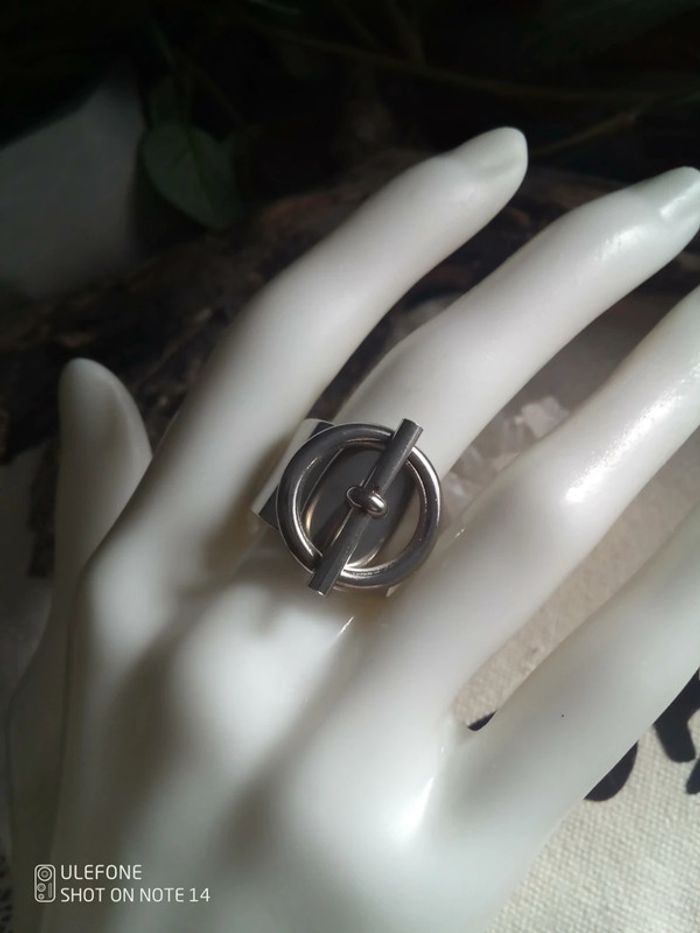 Bague intemporelle acier inoxydable argenté - photo numéro 2