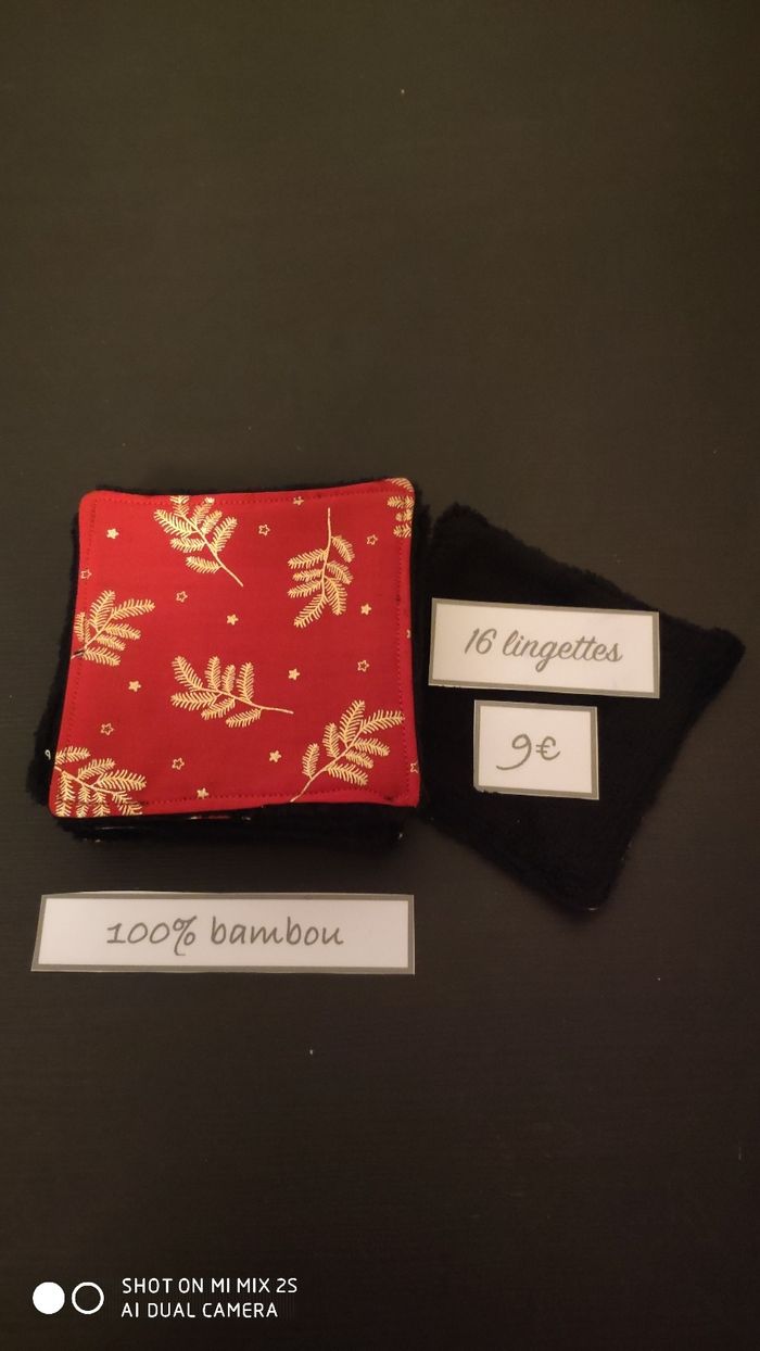 16 lingettes lavables, neuf