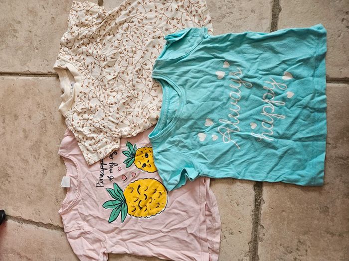 Lot de 3 t shirt manches courtes