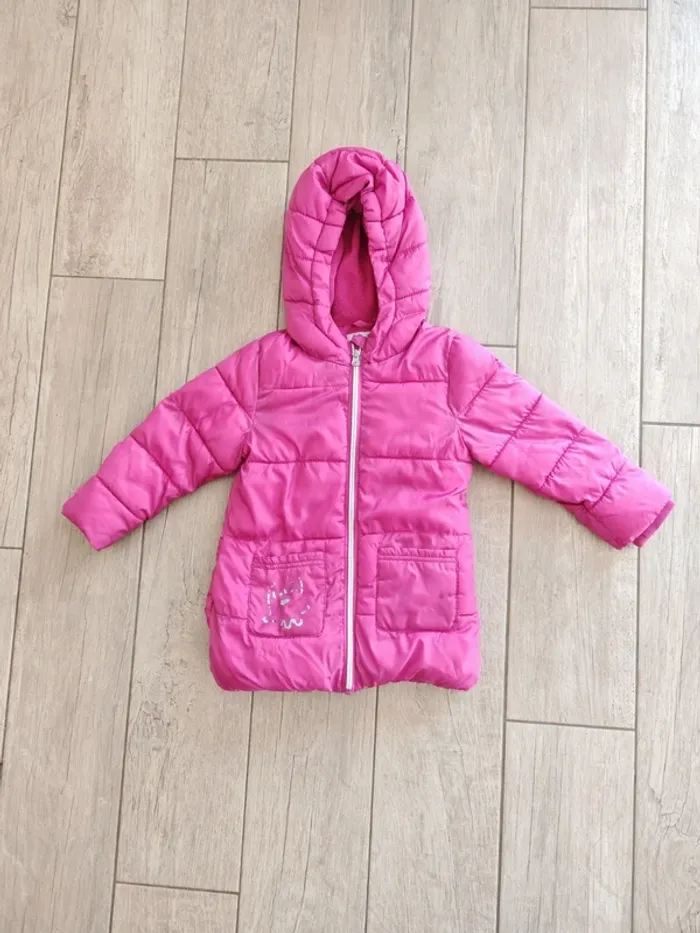 Doudoune rose fushia taille 3 ans