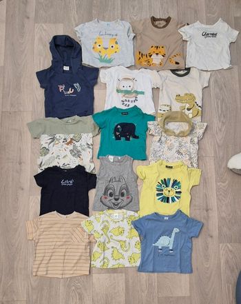 Lot de 15 t-shirts 12 mois