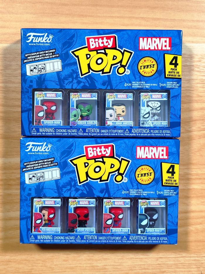 Lot de 2 Boîtes Funko Bitty Pop! Marvel - 8 Micro-Figurines (Dont 2 Chase) - photo numéro 1