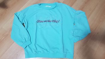 Sweat turquoise Gémo 12 ans