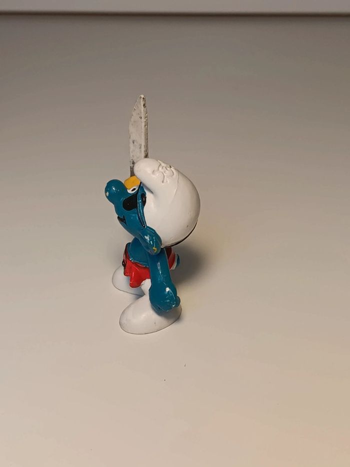 Figurine vintage Bully Schtroumpf pirate peyo W.germany - photo numéro 2