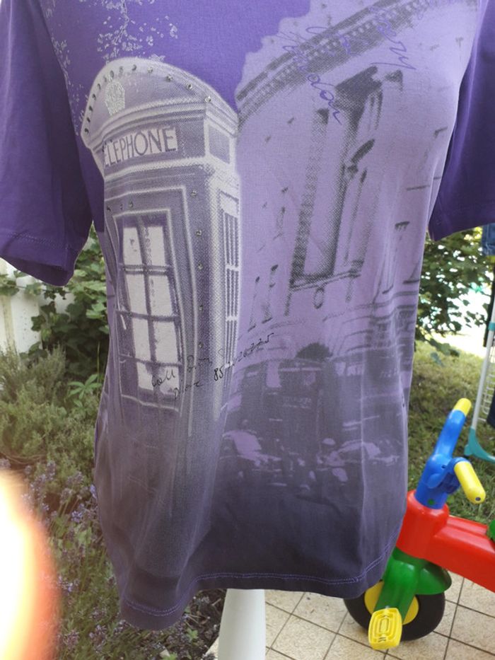 Betty barclay tee-shirt violet taille 40/ 42 - photo numéro 2