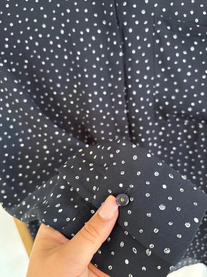 Chemise bleue marine à motifs - Kiabi taille M - photo numéro 5