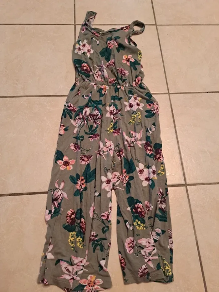 Combinaison sans manches 8/9 ans 👧 kaki H&M en TBE