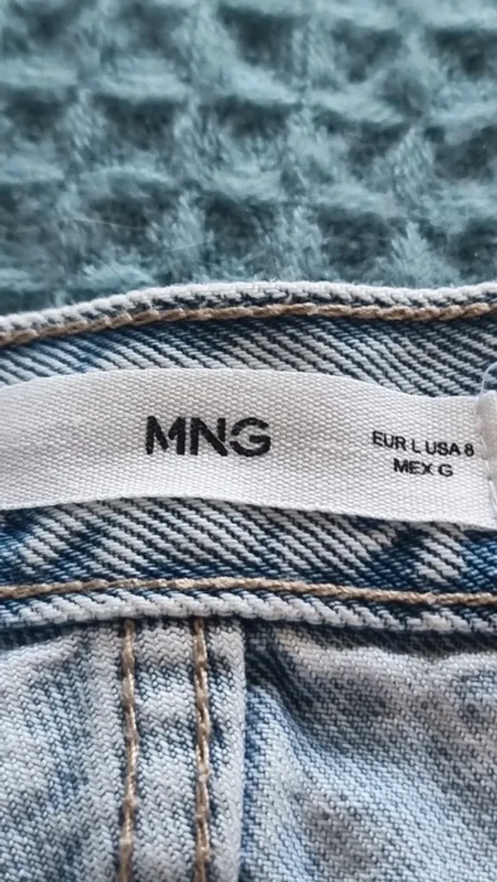 Jupe en jean mi longue denim claire - photo numéro 3