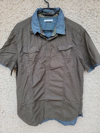 Chemise cargo militaire vintage baggy oversize