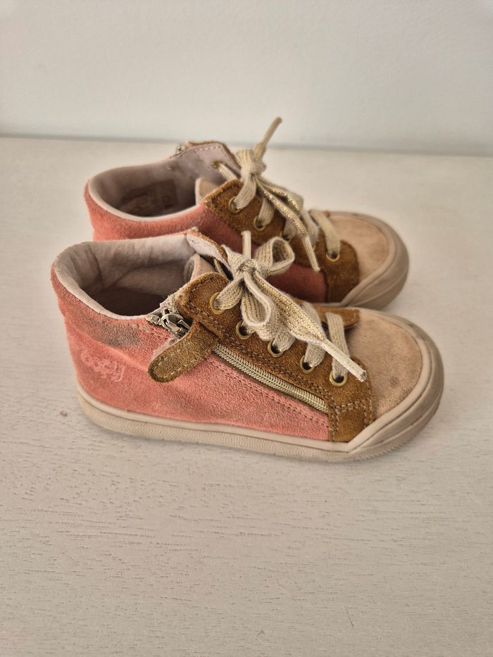 Chaussures montantes daim + cuir fille pointure 23 Bopy - photo numéro 2
