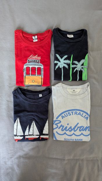 Lot de 4 t-shirts garçon 