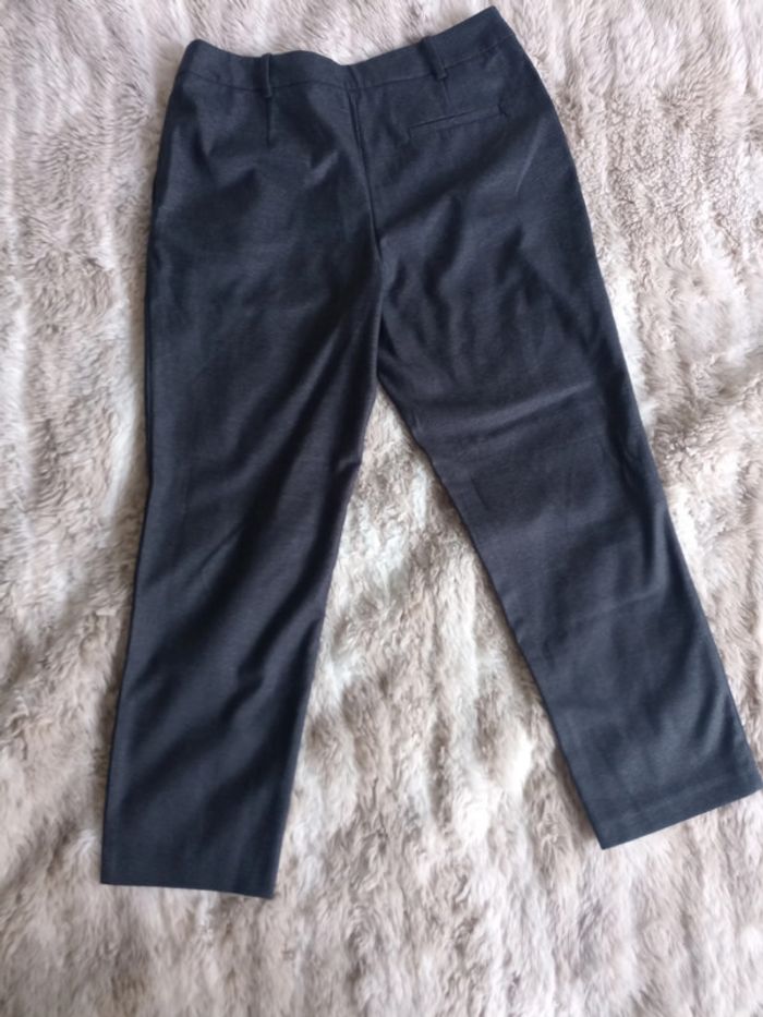 Pantalon court cigarette T38 pied de poule gris noir - Promod - photo numéro 2