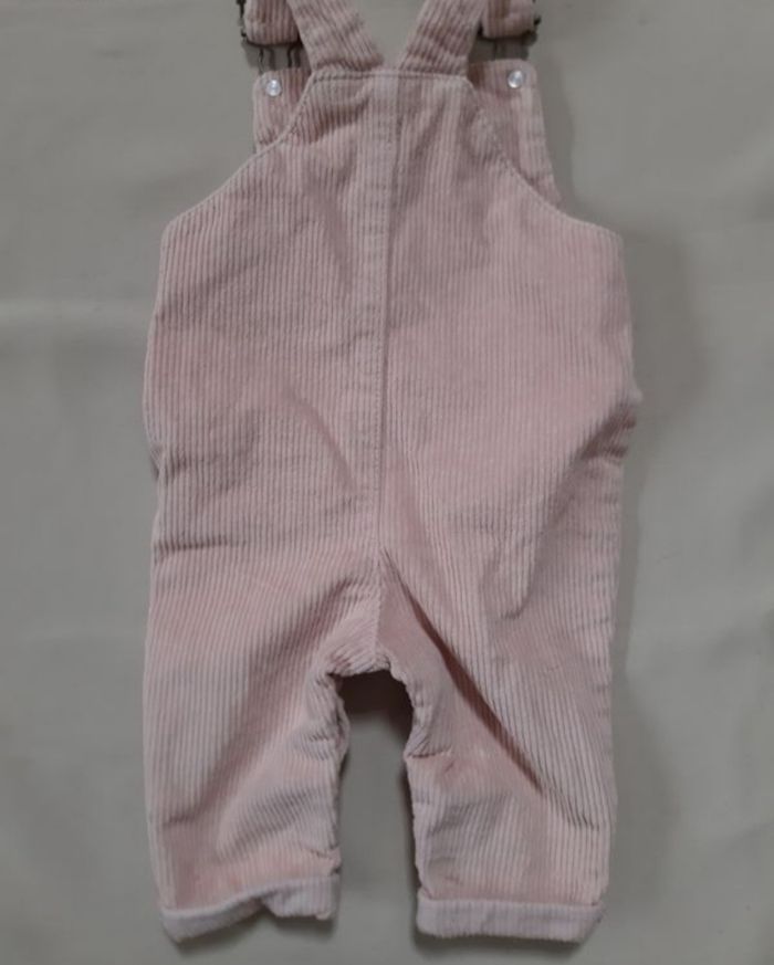 Salopette en velours rose fille - Tape à l'Oeil - 9 mois - photo numéro 5