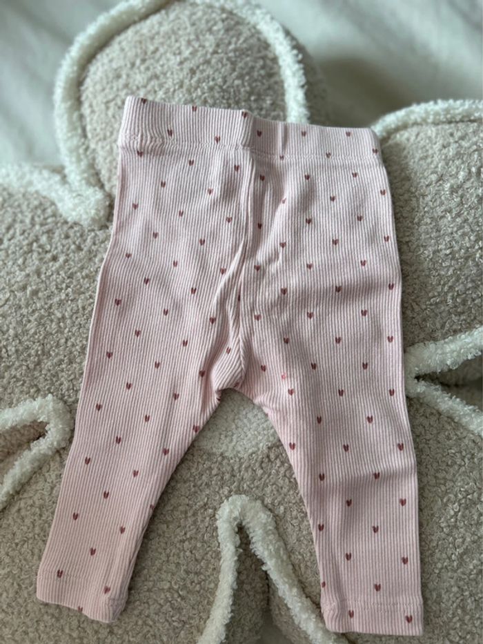 Legging côtelé avec boutons à cœurs - photo numéro 2