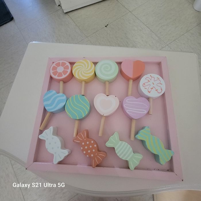 Jouet bonbon en bois - photo numéro 2