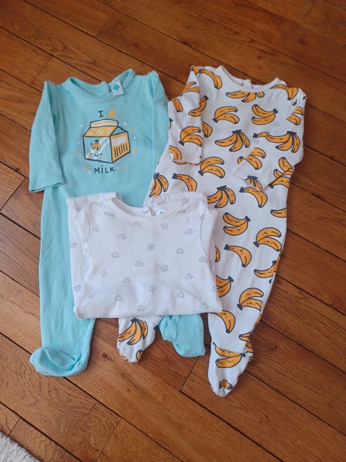 Lot de 3 pyjamas