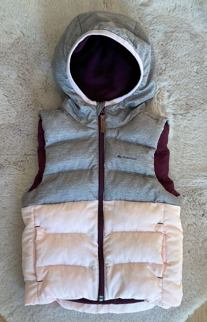 Gilet doudoune sans manches Quechua 4 ans