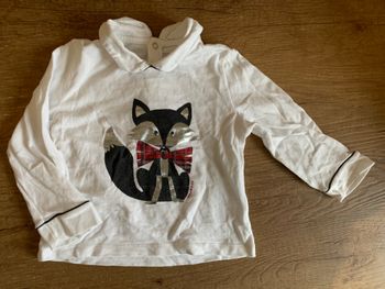 Polo Petit Bateau Renard 18 mois parfait état