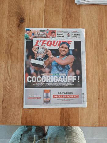 L'équipe : Victoire GAUFF Roland Garros