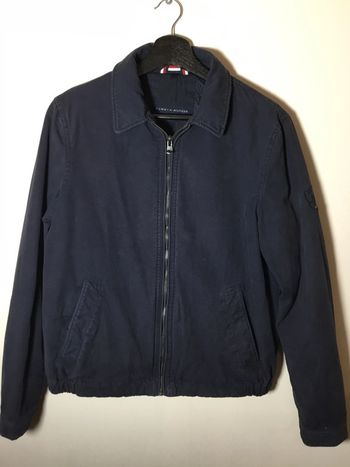 Veste Harrington pour homme Tommy Hilfiger bleu marine taille XS 075