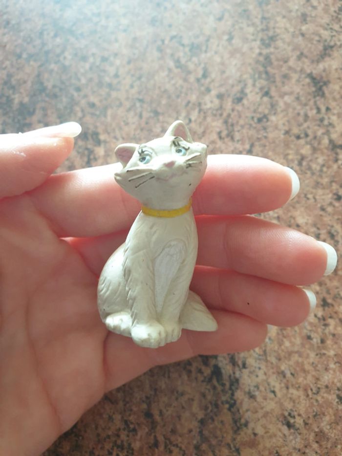 Rare! figurine aristochat ancienne peinte main - photo numéro 3