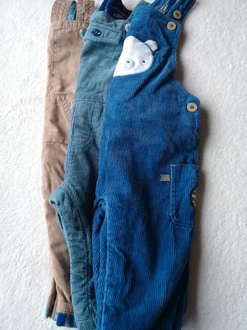 Lot 3 salopettes 6 mois