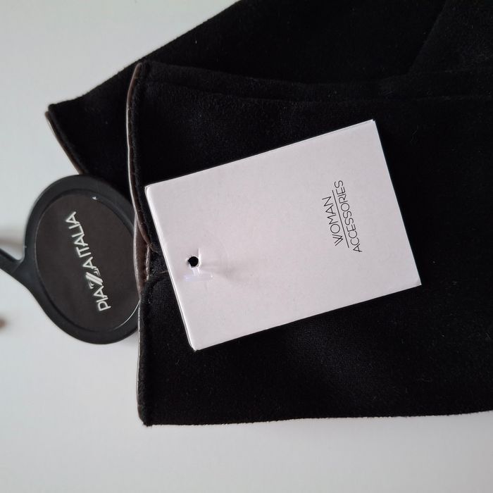 Paire de gants noir pour femme en simili velours - Taille M - Piazza Italia - photo numéro 4