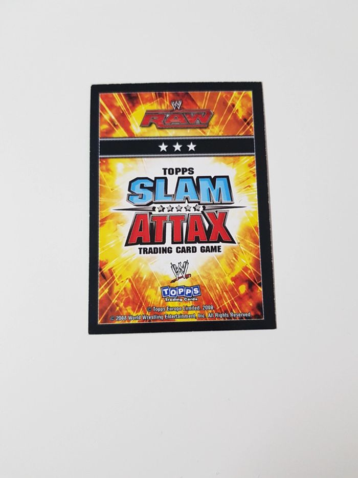 Carte Slam Attax : Raw Shad - photo numéro 2