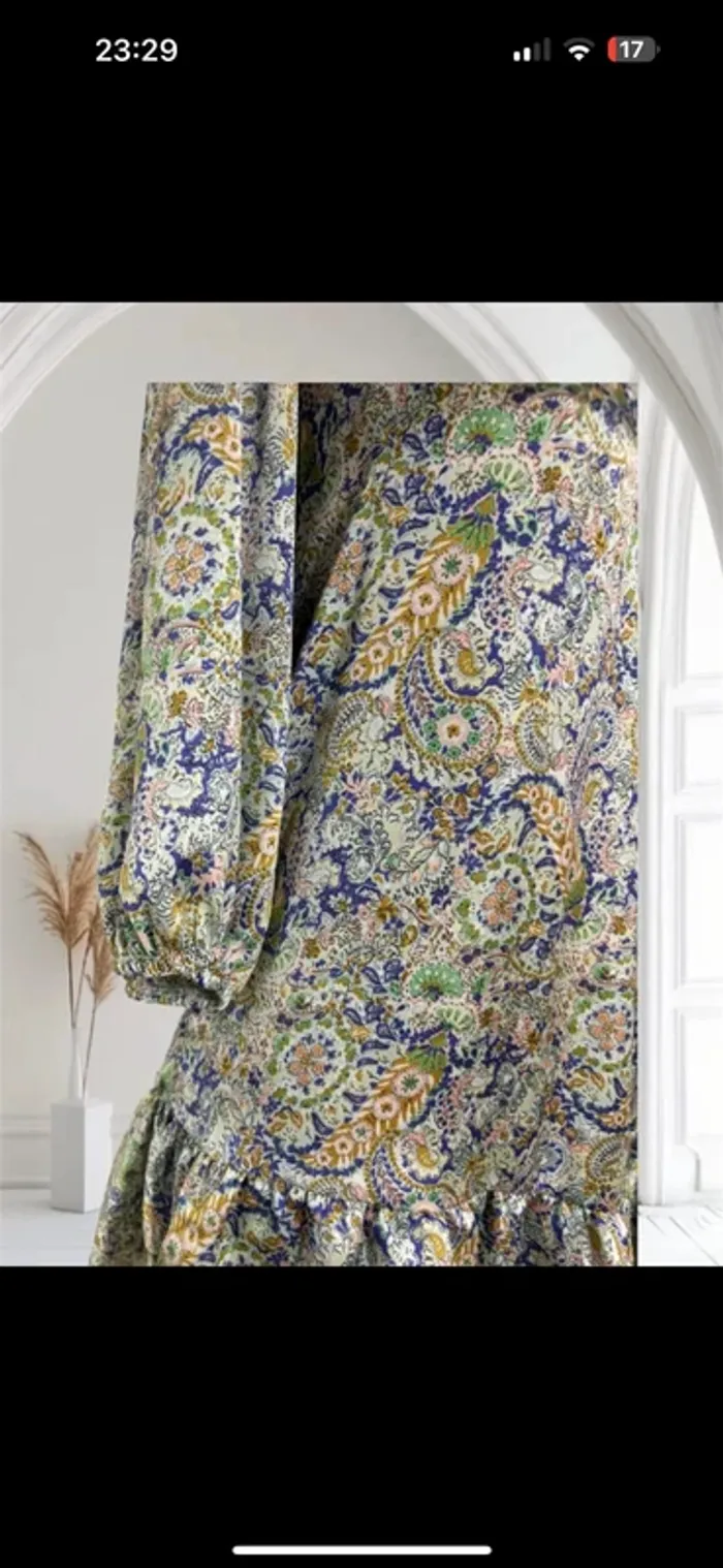 Robe Zara Neuf Taille XS - Motif Paisley Floral, Élégante et Chic - photo numéro 5